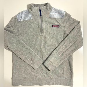 Women’s Vineyard Vines Half-Zip Pullover Heather Gray, Sz XS